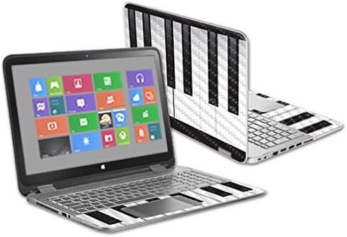 غلاف من ألياف الكربون MightySkins لجهاز HP Envy X360 مقاس 15.6 بوصة - أبجدية غريبة | لمسة نهائية واقية ومتينة من ألياف الكربون | سهلة التطبيق والإزالة وتغيير الأنماط | صنع في الولايات المتحدة الأمريكية in Saudi Arabia