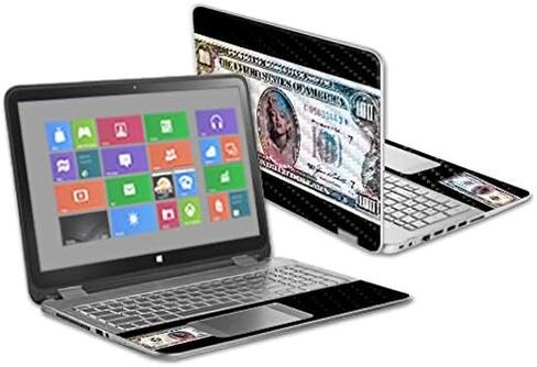 غلاف من ألياف الكربون MightySkins لجهاز HP Envy X360 مقاس 15.6 بوصة - أبجدية غريبة | لمسة نهائية واقية ومتينة من ألياف الكربون | سهلة التطبيق والإزالة وتغيير الأنماط | صنع في الولايات المتحدة الأمريكية in Saudi Arabia