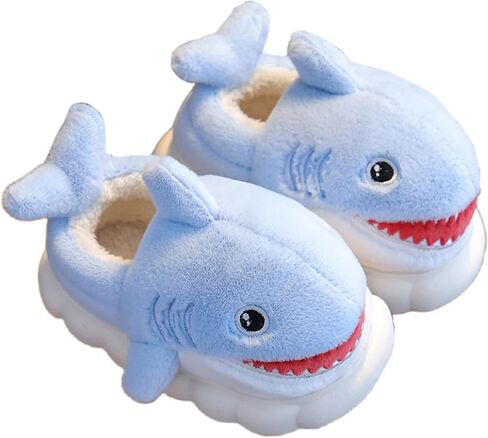 Animal slippers for Women Men Cute Shark Slippers Cozy adult home fuzzy cotton slippers in Saudi Arabia