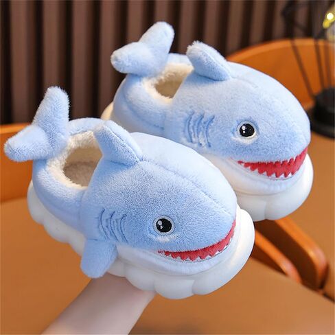 Animal slippers for Women Men Cute Shark Slippers Cozy adult home fuzzy cotton slippers in Saudi Arabia