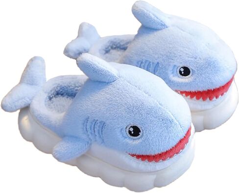 Animal slippers for Women Men Cute Shark Slippers Cozy adult home fuzzy cotton slippers in Saudi Arabia