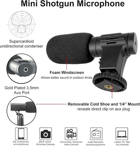 Start-Up Beginner Vlogging Kit with 6" Flexible Tripod, 36 LED Studio Light & Smartphone Holder Tripod Adapter Mount for Amateur Vlogging, YouTube, Tiktok and Instagram Live Stream Kit in Kuwait