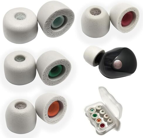 Soft Silicone Ear Tips for Sony WF-1000XM5 Earbuds Replacement Tips for Sony WF-1000XM4 WF-1000XM3, 4 Pairs Black in Kuwait