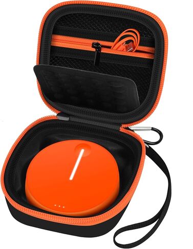 جراب Boobowl الصلب متوافق مع SIMO/Skyroam Solis Lite 4G LTE المحمولة واي فاي نقطة اتصال متنقلة، حقيبة تخزين جهاز توجيه السفر مع جيب شبكي للبطاريات القابلة لإعادة الشحن، شاحن (صندوق فقط) (أبيض) in Kuwait