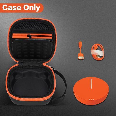 جراب Boobowl الصلب متوافق مع SIMO/Skyroam Solis Lite 4G LTE المحمولة واي فاي نقطة اتصال متنقلة، حقيبة تخزين جهاز توجيه السفر مع جيب شبكي للبطاريات القابلة لإعادة الشحن، شاحن (صندوق فقط) (أبيض) in Kuwait