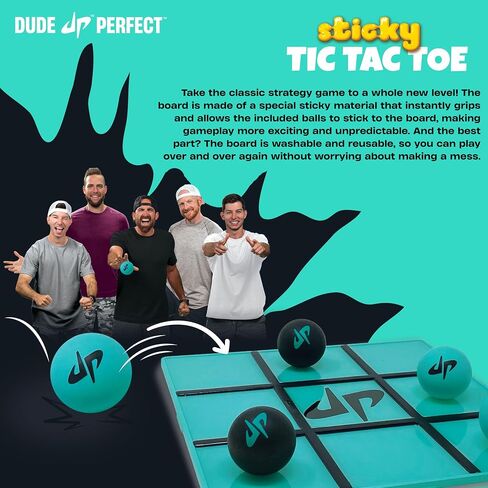 لعبة Dude Perfect The Board، للأطفال الذين يحبون الرياضة والتحديات التنافسية، مثالية لألعاب العائلة والأصدقاء، 2-5 لاعبين، للأعمار من 4 سنوات فما فوق. in Saudi Arabia