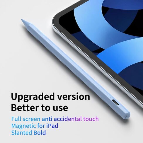 Stylus Pen for iPad 9th&10th Generation,Apple iPad Stylus Pencil with Palm Rejection Rechargeable,Pen Compatible with 2018-2024 iPad 6/7/8/9/10,iPad Pro 11"/12.9"/M4,iPad Air 3/4/5/M2,iPad Mini 5/6 in Saudi Arabia