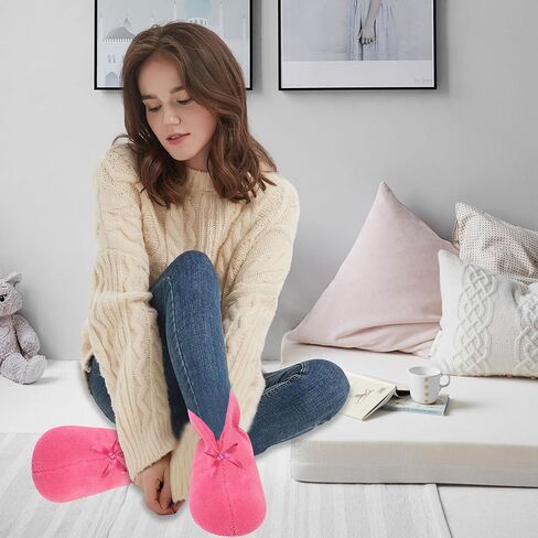 شباشب نسائية من Forfoot، أحذية منزلية مريحة من الصوف المرجاني غير قابلة للانزلاق in Kuwait