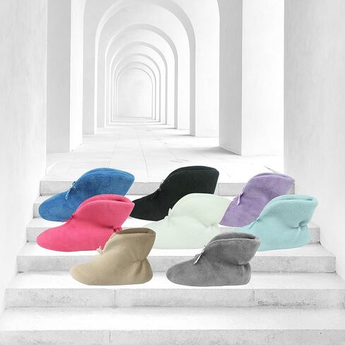 شباشب نسائية من Forfoot، أحذية منزلية مريحة من الصوف المرجاني غير قابلة للانزلاق in Kuwait