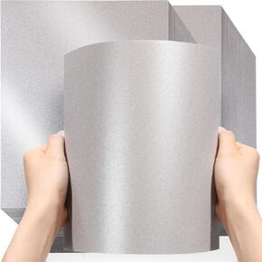 500 Sheets White Shimmer Cardstock 8.5 x 11 Inch White Shimmer Paper Metallic Paper Pearl Cardstock 80lb 230gsm Double Sided Printer Paper for Weddings Birthdays Craft Certificates DIY Cards