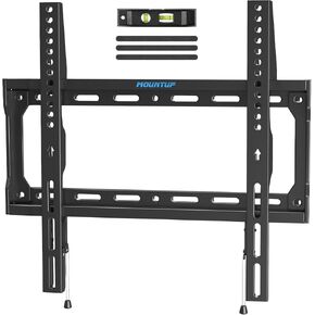 MOUNTUP TV Wall Mount Fixed for Most 26-60 Inch TVs, Low Profile and Spacing Saving Design Flat to Wall, Ultra Slim Wall Mount up to VESA 400x400mm and 99LBS, Fits 12"/16" Studs, TV Bracket MU0077-F
