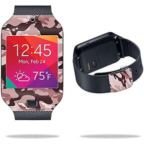MightySkins Skin Compatible with Samsung Galaxy Gear 2 Neo Smart Watch Cover Skins Sticker Watch Brown Camo