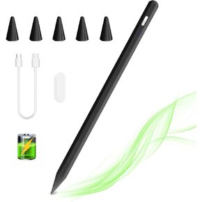 Stylus Pen for iPad 9th&10th Generation,Apple iPad Stylus Pencil with Palm Rejection Rechargeable,Pen Compatible with 2018-2024 iPad 6/7/8/9/10,iPad Pro 11"/12.9"/M4,iPad Air 3/4/5/M2,iPad Mini 5/6
