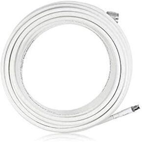 SureCall 20 'White SC240 كابل محوري منخفض الفقد للغاية مع موصلات FME-Female/N-Male لجميع الأجهزة الخلوية، أسود (SC-004-20-FN)