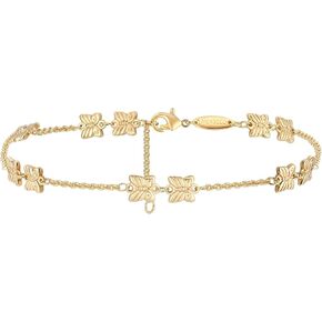 MEVECCO Gold Plated Anklet, 14K Gold Boho Beach Dainty Cute Tiny Lucky Star Foot Chain Ankle Bracelet Silver Beaded Chain Anklet for Women