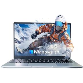 Windows Laptop Computer, 14.1 Inch Quad Core Gaming Laptop Notebook Windows 11 Traditional Laptop Computers with 6GB DDR4 256GB SSD 2.4/5G WiFi BT4.0 HDMI USB 3.0, Large Battery Capacity (n4100)