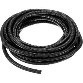 uxcell 3/8 Inch x 100 Ft Split Wire Loom Tubing, Guard Convoluted Flex, Protective Split Cable Conduit, Flexible Wire Protector Tubing, Electrical Cord Cover, White