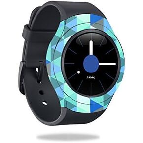 MightySkins Skin Compatible with Samsung Gear S2 3G Cover Skins Sticker Watch Blue Kaleidoscope