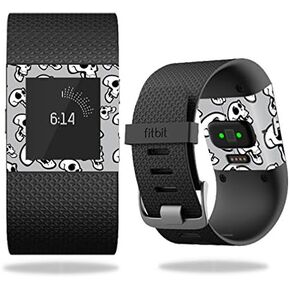 MightySkins Skin Compatible with Fitbit Surge Cover Skins Sticker Watch Laughing Skulls