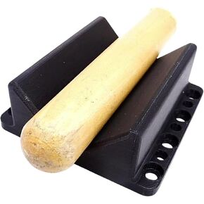 SplashNColor V Block Jig Fixture for Center Drilling on Round Work-Piece 2.5" Capacity, Precision Filing Milling or Drilling, Ideal V Block for Drill Press Assembly and Machining, Black in Kuwait