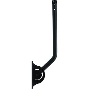 RCA TV Antenna Mount - Universal, Adjustable, Outdoor and Attic TV Antenna Mast. 18.8-Inch Steel J-Pole with Adjustable Bracket, Weatherproof, Mounting Hardware Included, Black (VH119E)