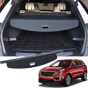 VESUL Retractable Rear Trunk Cargo Cover Compatible with Cadillac XT5 2023-2017 Security Shade Shield Tonneau Cover Anti-Peeping Luggage Privacy Screen with Extra Canvas Cover