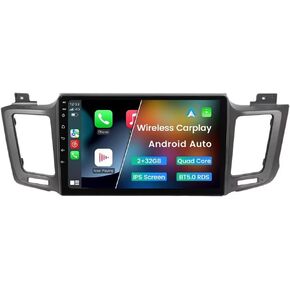 Car Radio Stereo for Toyota RAV4 2013-2018, Biorunn Android 12 10.1 Inch Octa Core Car GPS Navi Wireless Car-Play Android Auto Head Unit IPS Touch Screen BT FM AM RDS DSP, 4GB RAM 64GB ROM