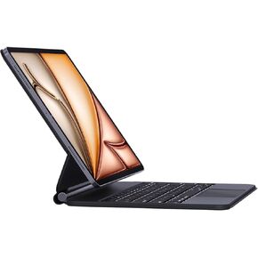 حافظة AUSDOM iPad Pro مقاس 11 بوصة 2024 مع لوحة مفاتيح (M4)، لوحة مفاتيح سحرية قابلة لإعادة الشحن مع إضاءة خلفية 11 لونًا، لوحة تتبع متعددة اللمس، حامل أقلام رصاص وحامل مغناطيسي لجهاز iPad Pro 11 الجيل الخامس - أسود