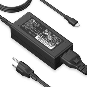 45W USB C Chromebook Charger for Lenovo Laptop Charger Compatible with HP Lenovo Dell Acer Asus Samsung Google Universal USB C Fast Power Adapter