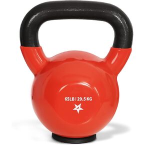 Yes4All Kettlebells Weights (Combo 10-15-20Lbs) - Home Gym Equipment for Strength Training Exercises with Comfort Vinyl Coated Grip Wide Handle, Special Protective Bottom