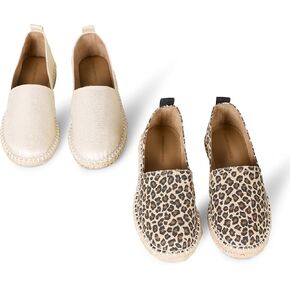 Amazon Essentials Women's Espadrille Flats, Pack of 2
