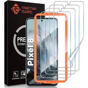 FANGTIAN [4 Pack] for Pixel 9 Pro XL Screen Protector [Not Glass] - Film for Google Pixel 9 Pro XL Screen Protector [6.8-inch][Fingerprint Compatible][Alignment Tool][7H Hybrid]