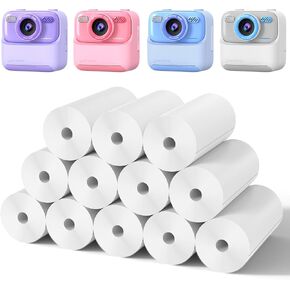 12 Rolls Instant Print Paper for Kids Instant Print Camera