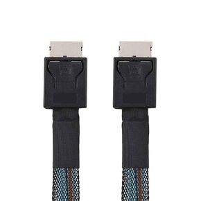 xiwai Straight Type Connector OcuLink PCI-Express SFF-8611 4i Male to PCIe SFF-8611 Male Data Active Cable for External eGPU SSD, 50cm