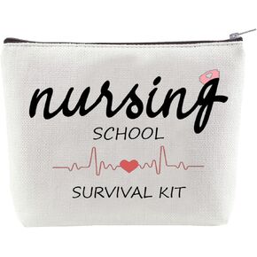 ER Nurse Gift,Emergency Room Nurse Zipper Bag,ICU Nurse Gift,Gifts for Nurses,Nurse Appreciation Makeup Bag,Nurse Gift,Nurse Pencil Pouch,Nurse Accessories for Work,Shopping,Beach,Travel