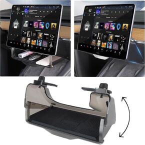 EVFITUS for Tesla Model Y/3 Under Screen Storage Organizer Tray Box Center Console Organizer for Tesla Model 3 Model Y Accessories Sunglasses Holder Case