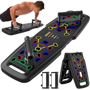 Emurdyon Push Up Board, Multi-Functional 15 in 1 Foldable Push Up Bar, Push up Handles for Floor, Professional Push Up Strength Training Equipment in Kuwait