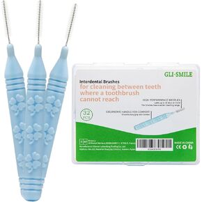 Toothpicks Interdental Brushes Picks,Double-Ended Soft Bristle Dental Floss Picks Brushpicks Teeth Cleaning Tool Portable Oral Care Tooth Picks 40PCS in Kuwait