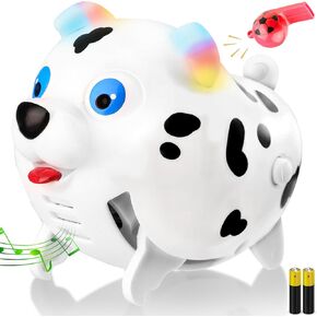 DEKABR Whistle Control Toys Electronic Dog for Kids, Fun Interactive Toys, Music, Walking, Infant Companion Toys for Toddlers, Suitable for 1 2 3 4 5 Years Old Toy Gifts Children Boys Girls (2Pack)