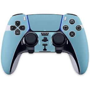 MightySkins Skin Compatible with PS5 DualSense Edge Controller - Solid Baby Blue | Protective, Durable, and Unique Vinyl Decal wrap Cover | Easy to Apply & Change Styles | Made in The USA