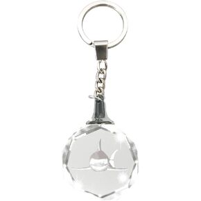 Deluxebase Crystal Silhouette Keychains - Gorilla from Crystal Glass Animal Keyring for Women, Men, Boys and Girls., Clear, M