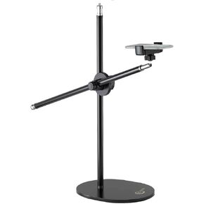 Overhead Phone Stand, Live Stand, Adjustable Tabletop Phone Mount, Phone Holder Mount 360° Rotation, Long Arm Bracket for Filming, Tiktok, Crafting, Baking, Drawings, Cooking and Recording