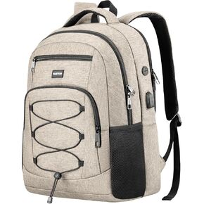 YAMTION 17.3 Inch School Backpack for Men and Women,College Bookbag Teens Laptop Backpack Schoolbag with USB Port for Students Work Business Office