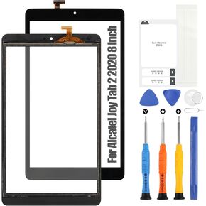 Touch Screen for Alcatel Joy Tab 2 9032X/3T 2020 9032Z Digitizer Touchscreen Replacement Front Glass Panel with Repair Tools(8 inch，Not LCD Display)