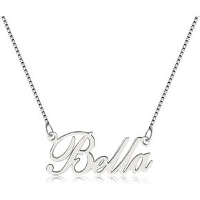 925 Sterling Sliver Custom Name Necklace Personalized Initial Necklaces Pendant Jewelry Gift for Her