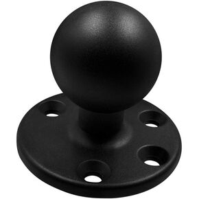 Marine Aluminum 2.25'' Ball Adapter Base with AMPS Circular Plate for All Industry Standard 2.25 inch / 57mm / D Size Socket Arm, Compatible with RAM, Arkon, iBolt and More
