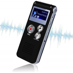 64GB Digital Voice Recorder,Voice Activated Recorder for Lectures, Meetings Device, Portable Audio Recorder Small Tape Recorder Dictaphone, Interviews, USB, MP3,Password