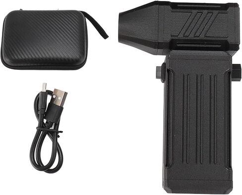 Small Jet Blower, 300000RPM Stepless Speed Adjustment, Type C QC 20W Fast Charging Portable Electric Air Duster, Aluminum Alloy Super for Car Keyboard PC Cleaning, Pet Hair in Saudi Arabia