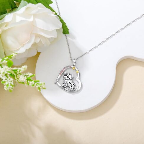 JBAERD Cat/Squirrel Necklace Heart Pendant Necklace 925 Sterling Silver Gifts for Women Zircon Crystal Necklace Girls Cute Animal Jewelry Trend Adjustable Chain with Box in Saudi Arabia