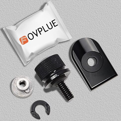 FOVPLUE Quick-Release Fender Seat Hardware Kit,1/4″-20 Thread Seat Bolt/Screw and Nut Kit for Harley Softail FLT Touring Road glide Road King Street Glide Electra Glide Sportster XL Dyna,Black in Kuwait